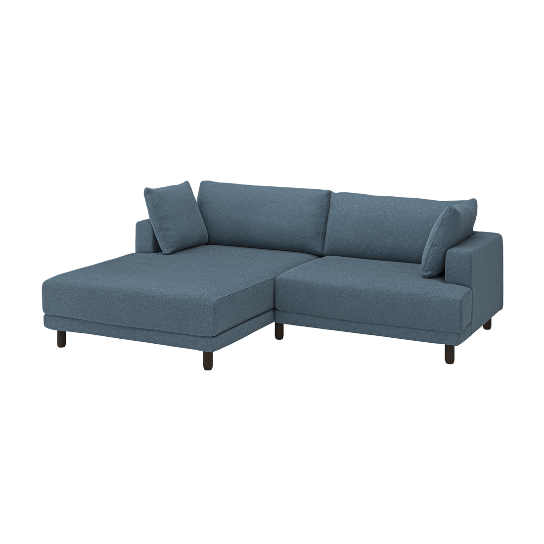 Selecciona variación de color: con chaise longue iqzda/Axvall azul grisáceo oscuro