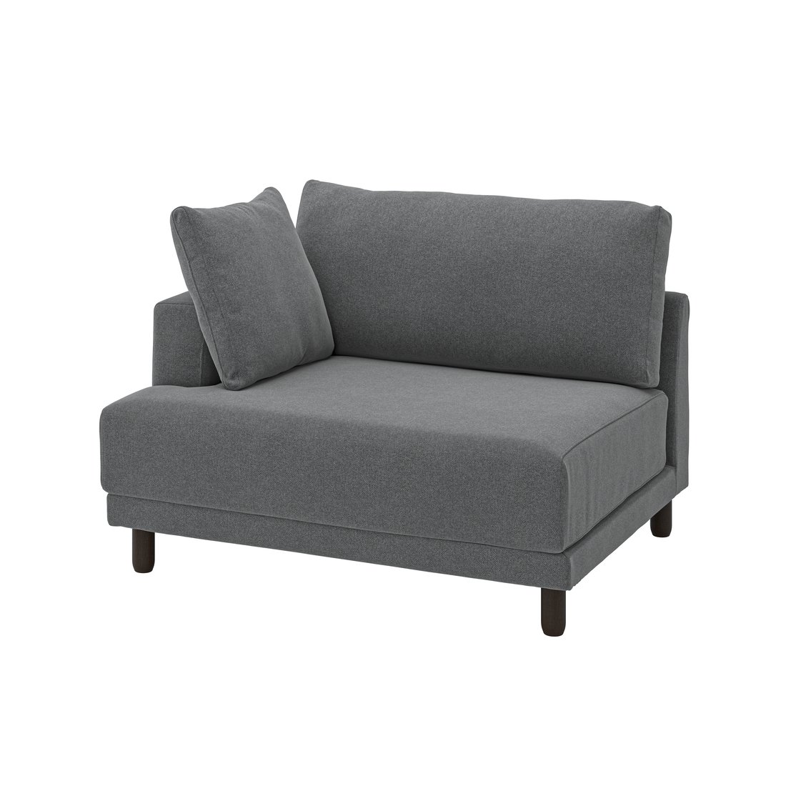 Select colour variation: with armrest left/Johanneshov dark gray
