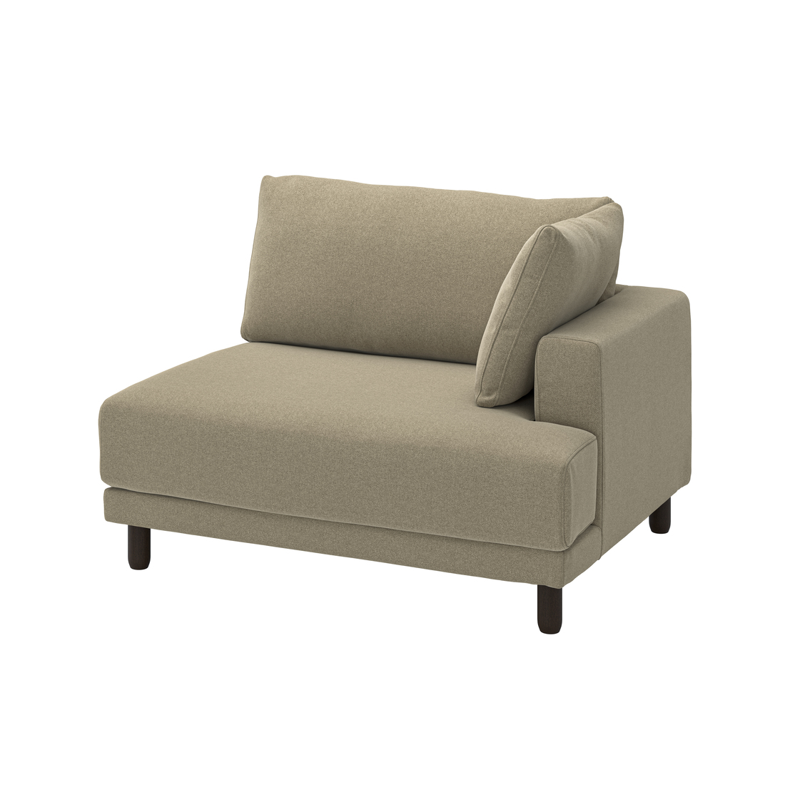 Select colour variation: with armrest right/Johanneshov brown-beige