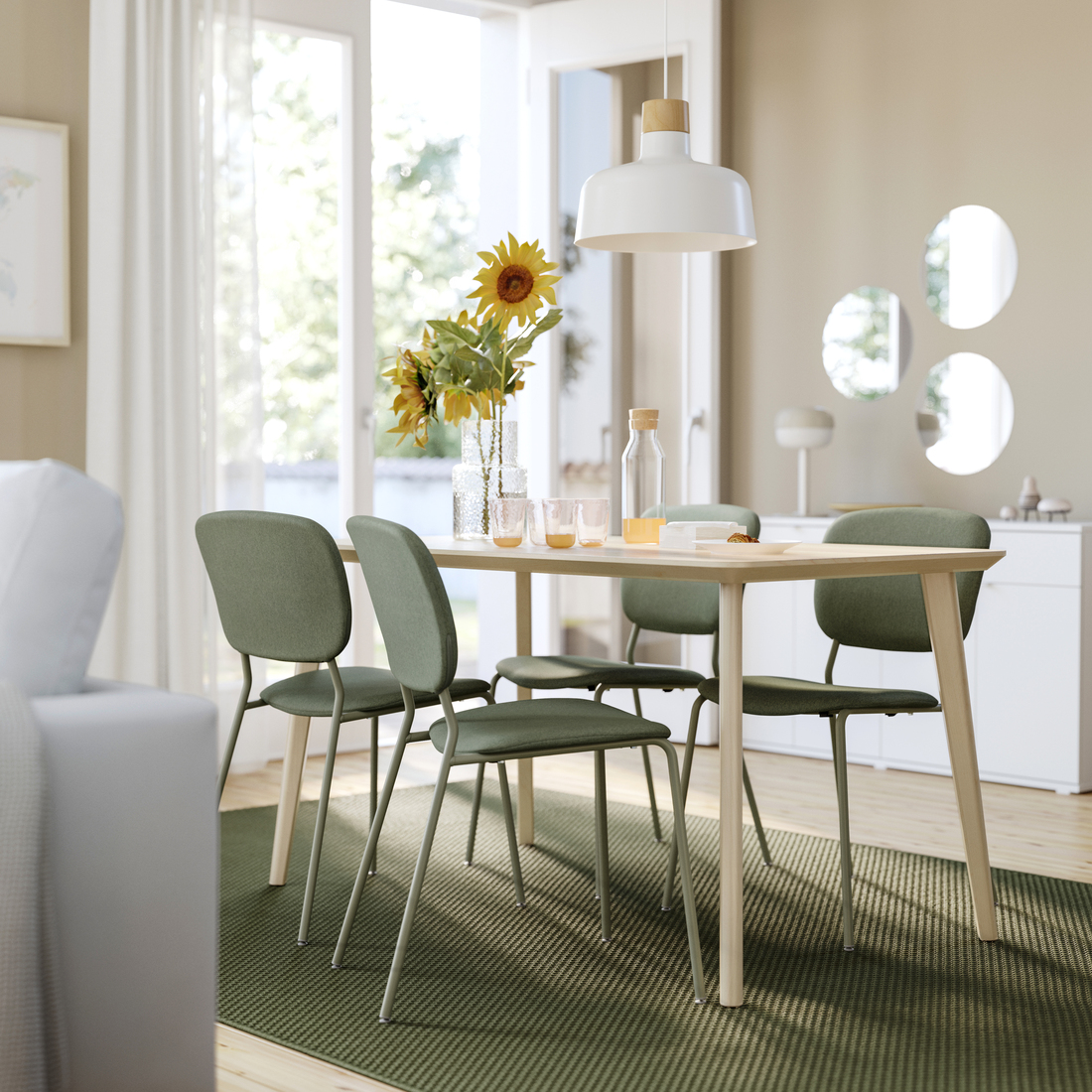 LISABO / VIHALS, table and 4 chairs. 2 of 9 open dialog
