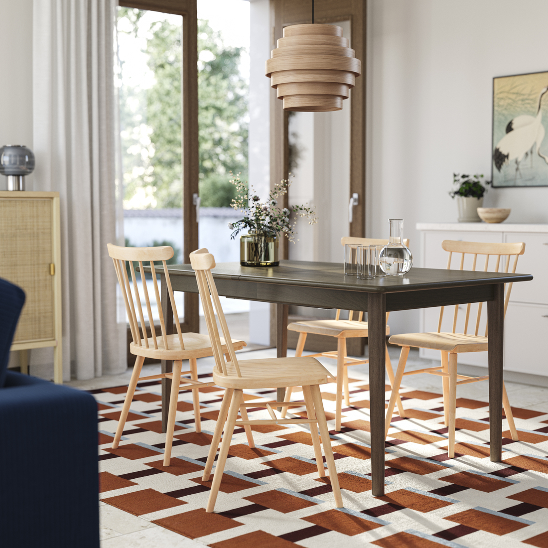 SKANSNÄS / HÖGVED, mesa con 4 sillas. 2 de 2 abrir diálogo