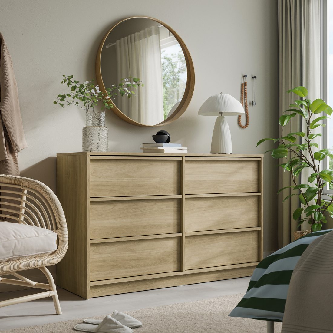 ANKARUDDEN, 6-drawer dresser . 2 of 7 open dialog