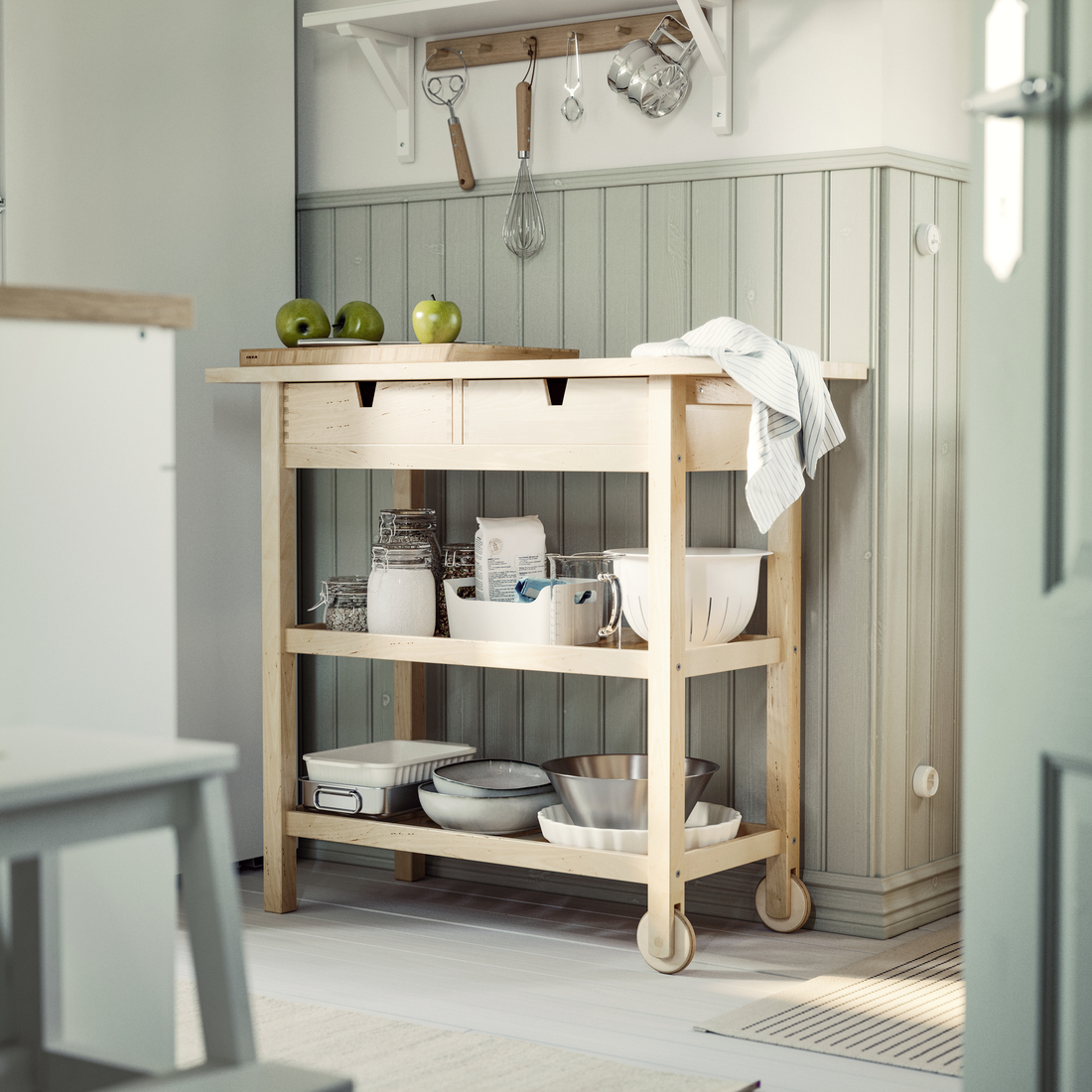 FÖRHÖJA, kitchen trolley. 2 of 4 open dialog