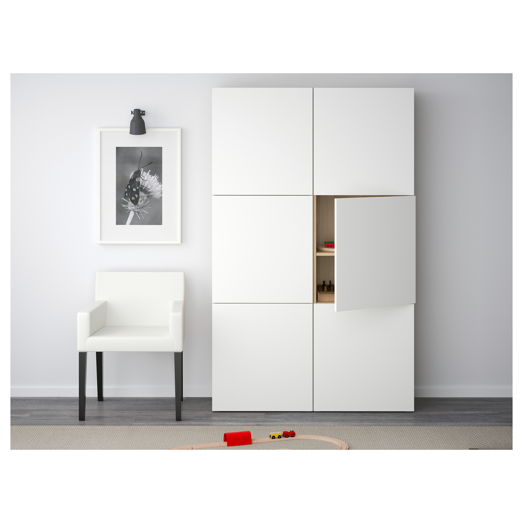 BESTÅ, storage combination with doors. 4 of 4 open dialog