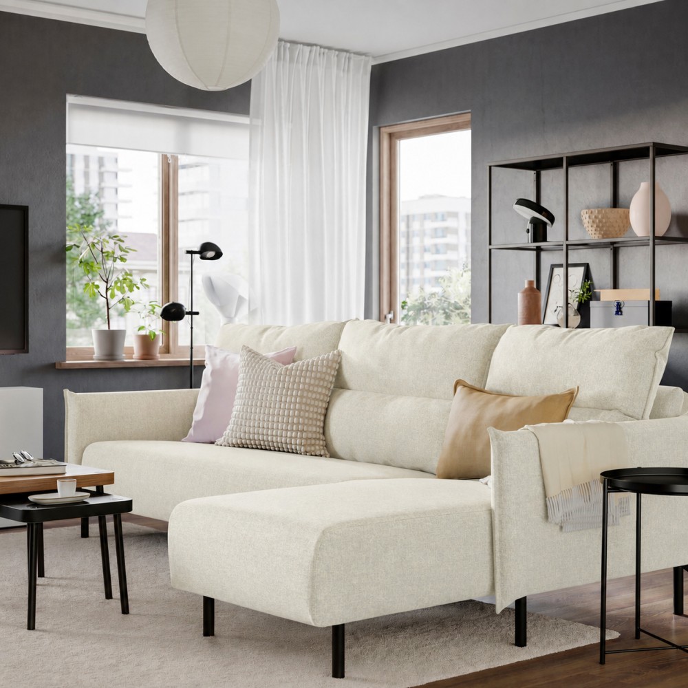 MANNARP, 4 seat with chaise longue. 2 of 10 open dialog