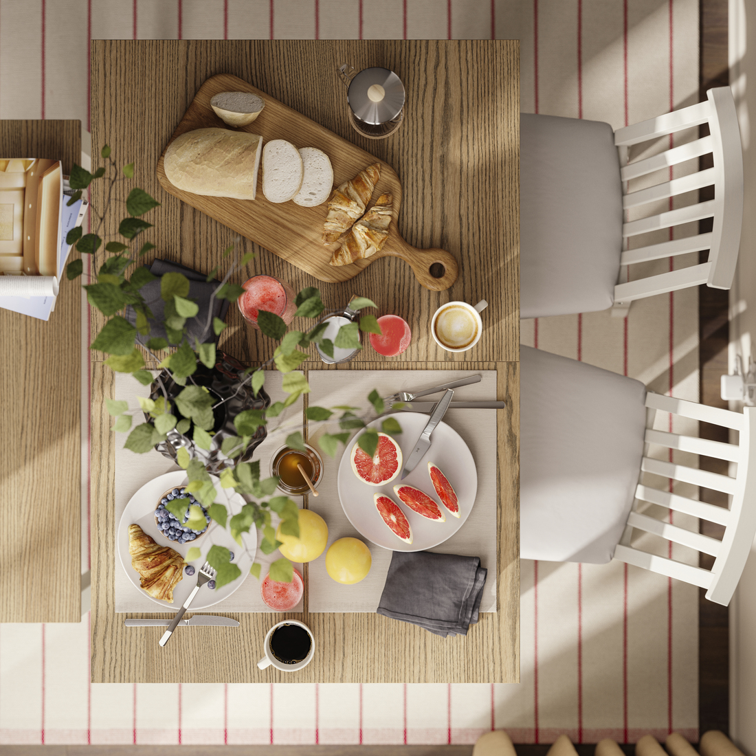 ÅLHULT, extendable dining table and 4 chairs. 13 of 13 open dialog
