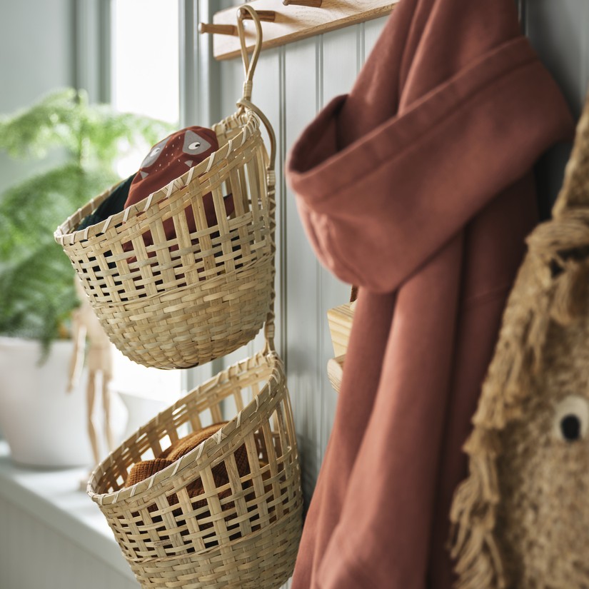 TOLKNING, Basket hanging, set of 2. 3 of 6 open dialog