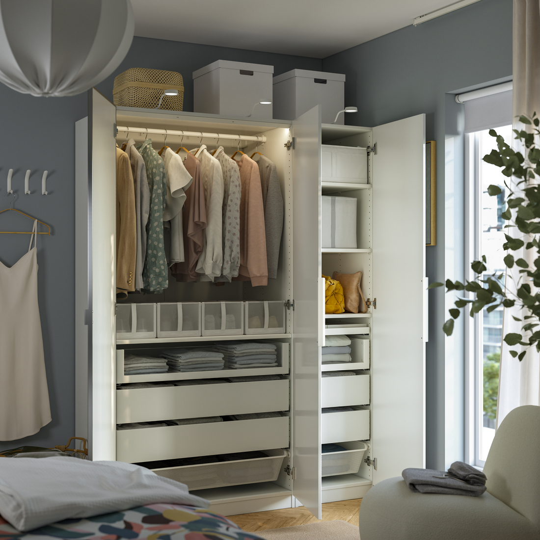 PAX / FARDAL / ÅHEIM, combinación de closet. 2 de 3 abrir diálogo