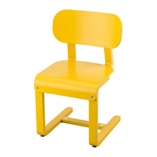 Select colour variation: LYCKAN yellow / birch veneer