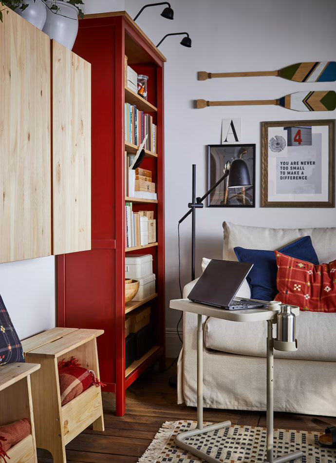 Living room with bookcase