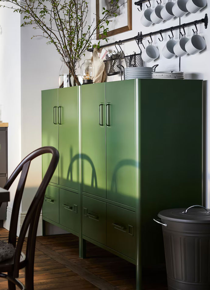 Cabinet with doors and drawers