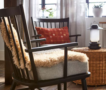 Armchair with cushion cover