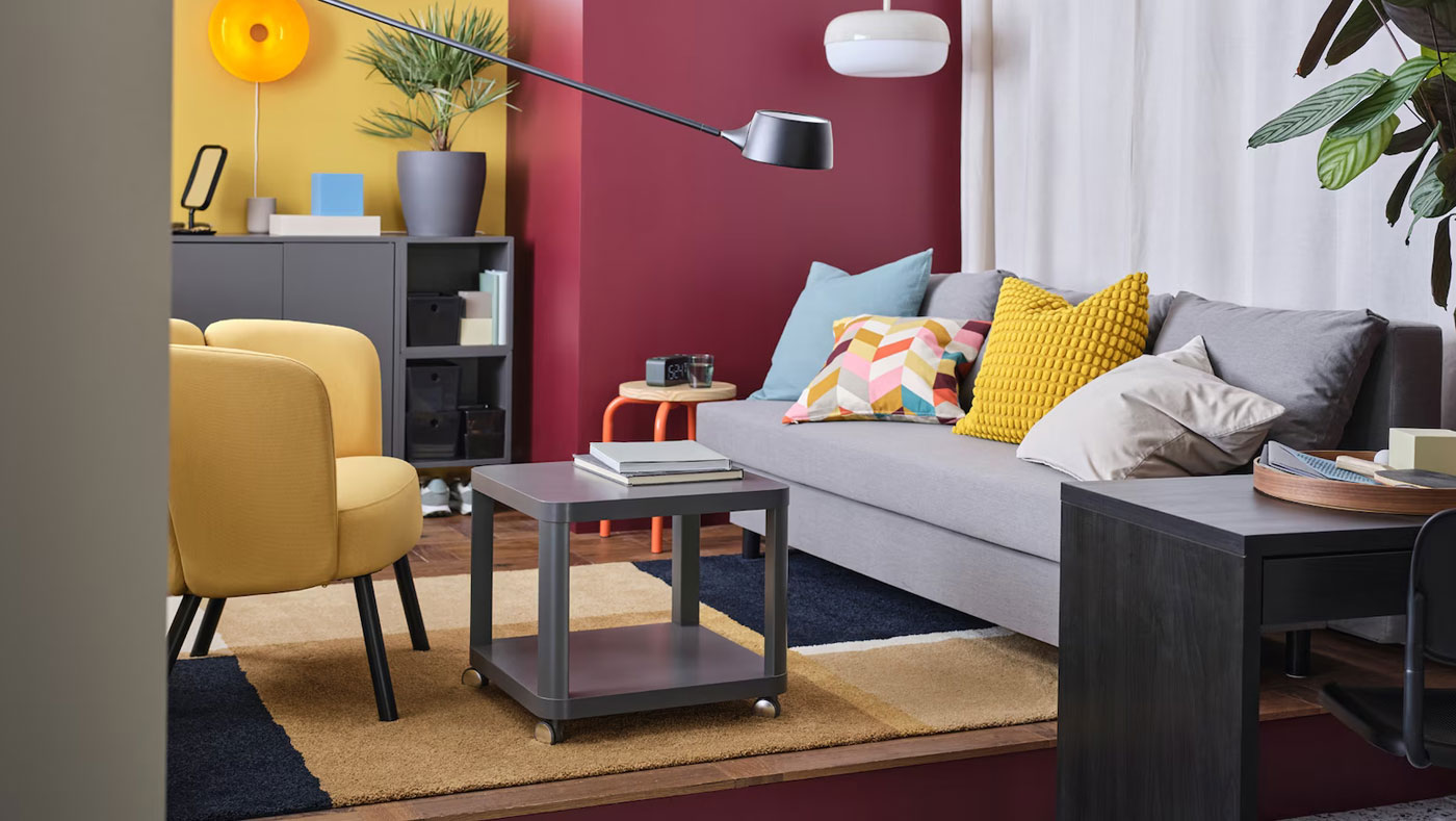 Living room with furniture