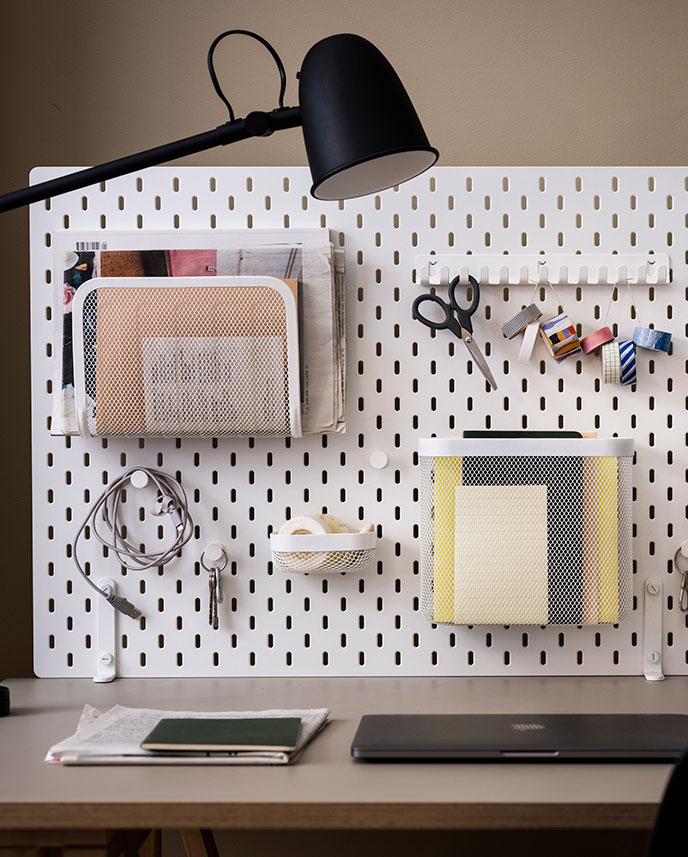 SKÅDIS Free-standing peg board