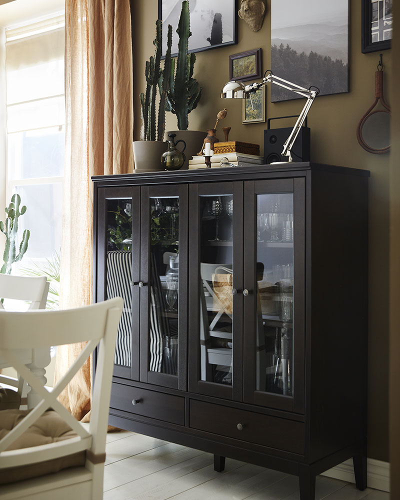IDANÄS Glass-door cabinet