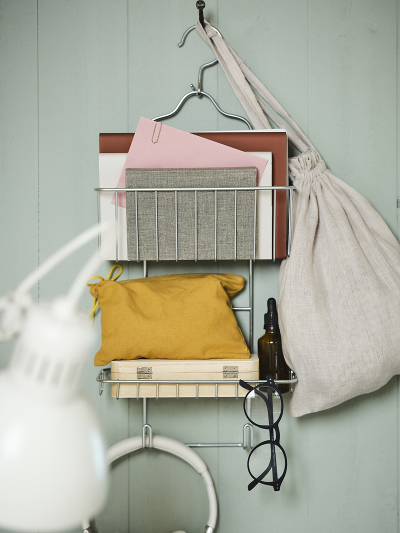 this is a KROKFJORDEN bathroom hanger as bedside storage
