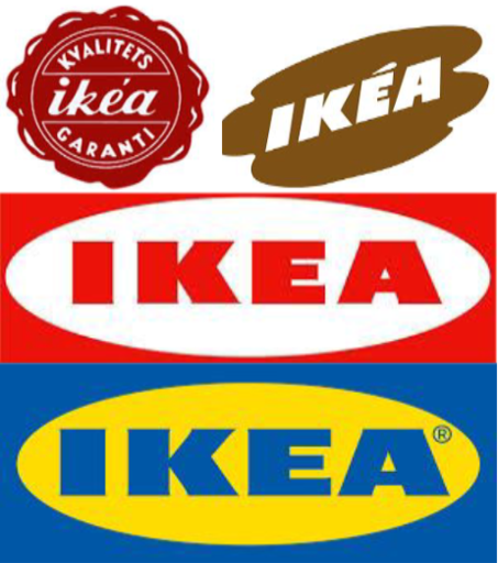 IKEA logos across the time