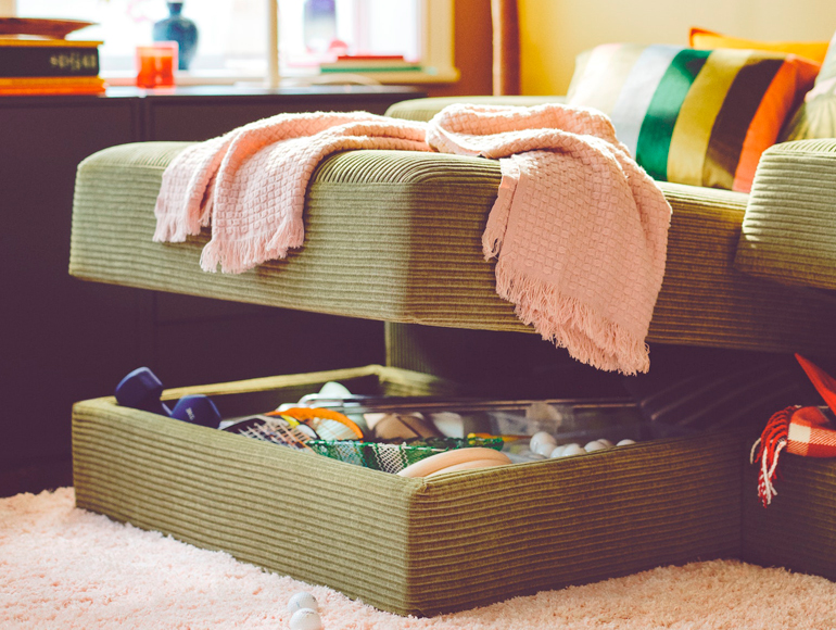 Goodbye, messy living room. Hello, IKEA