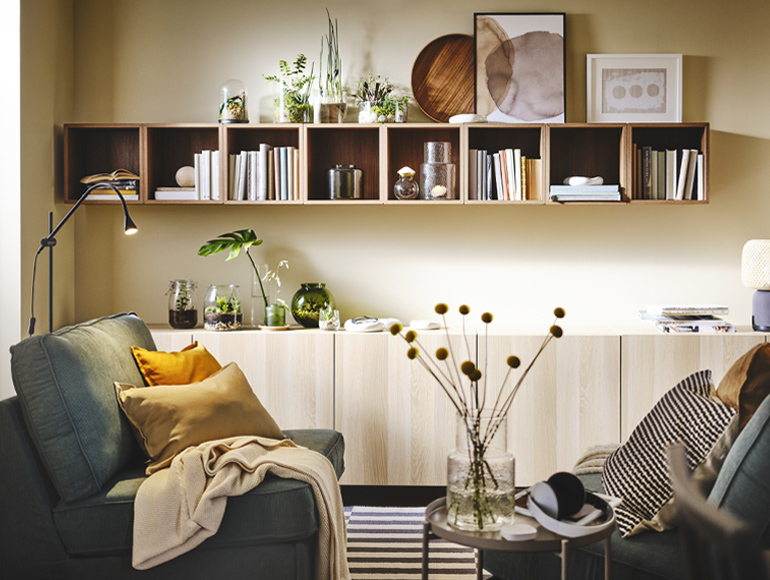 A small living space with balance of class and comfort