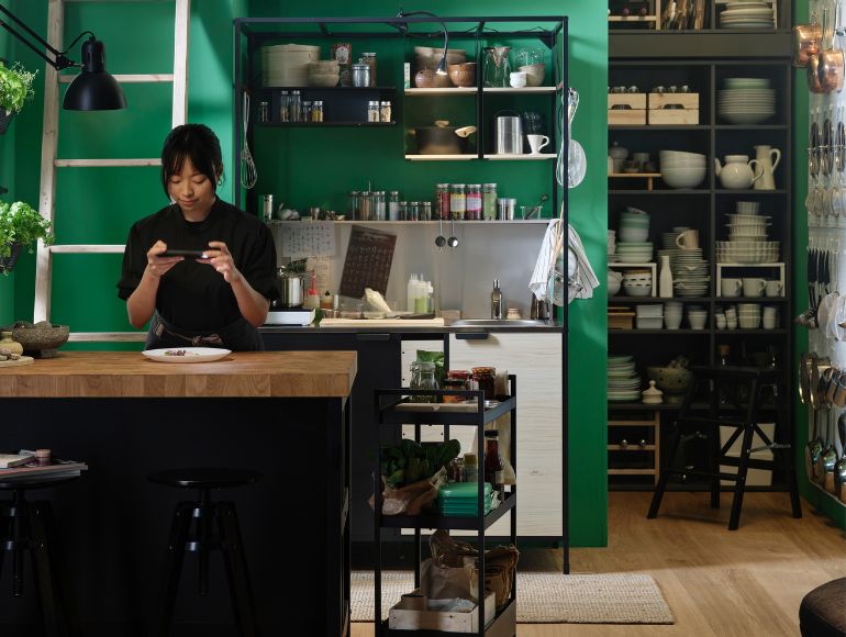 A practical, beautiful, and light-filled space to make your recipes look (and taste) better.